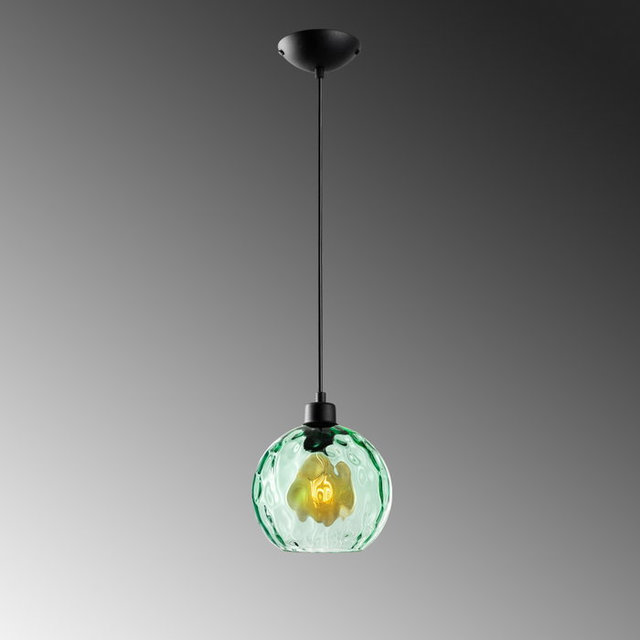 Opviq Benek - 20-14305 Lámpara de araña de metal verde ajustable
